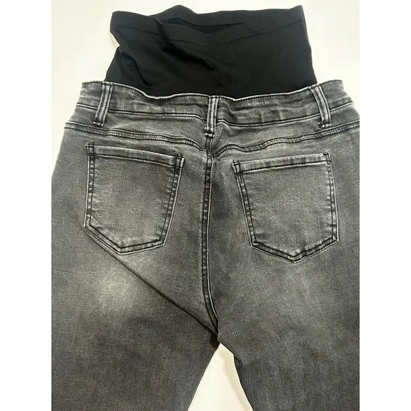 Motherhood Maternity Bundle Gray Jeans Brownish Pants Red Shirt M (8-10) - Picture 4 of 16